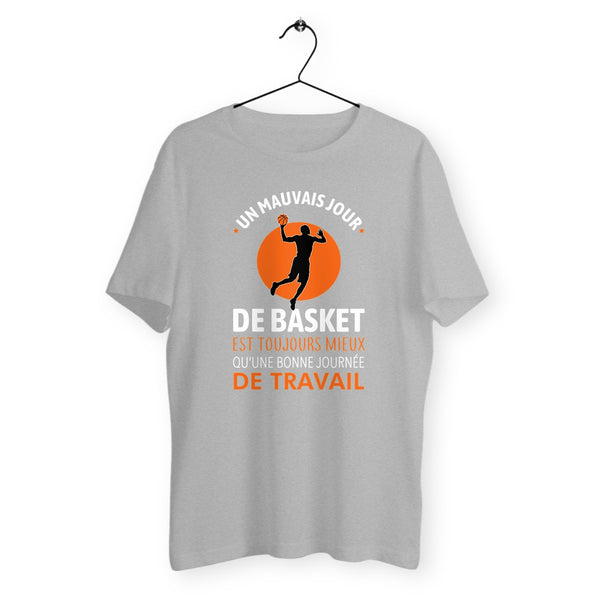 T-shirt homme col rond - Un mauvais jour de basket