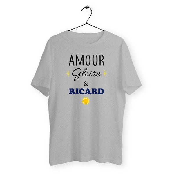 T-shirt homme col rond - Amour, gloire et Ricard