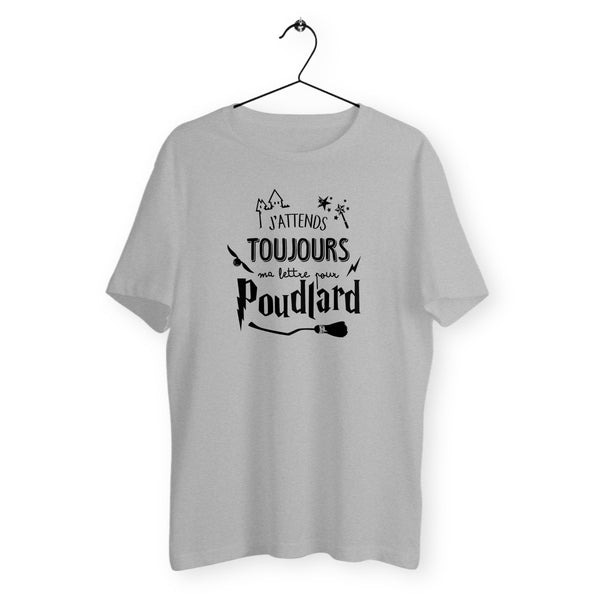 T-shirt homme col rond - J'attends toujours ma lettre pour Poudlard