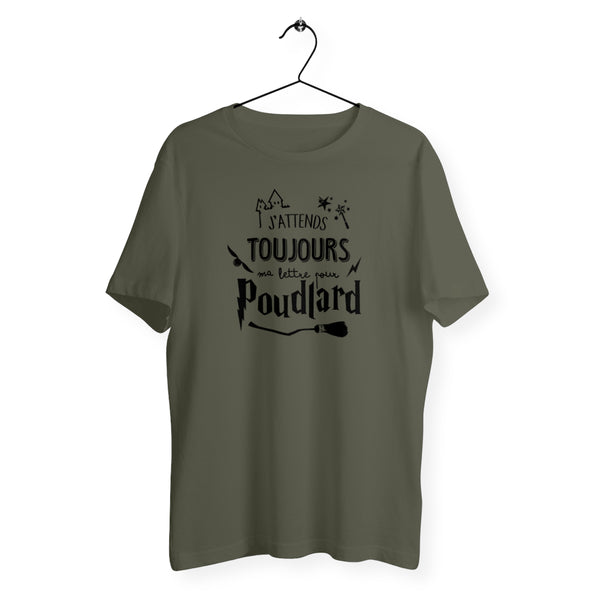 T-shirt homme col rond - J'attends toujours ma lettre pour Poudlard