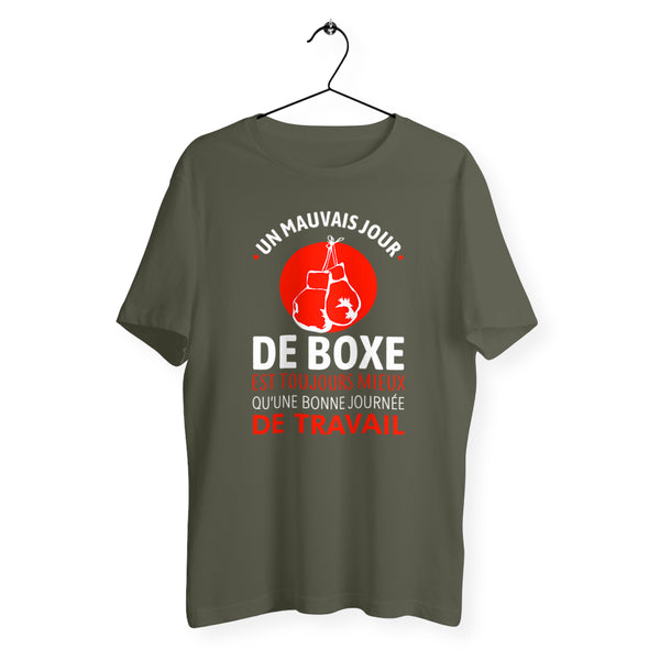 T-shirt homme col rond - Un mauvais jour de boxe