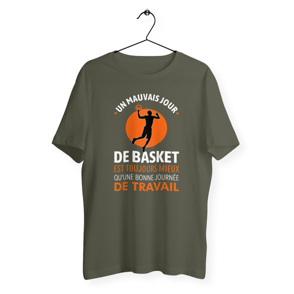 T-shirt homme col rond - Un mauvais jour de basket