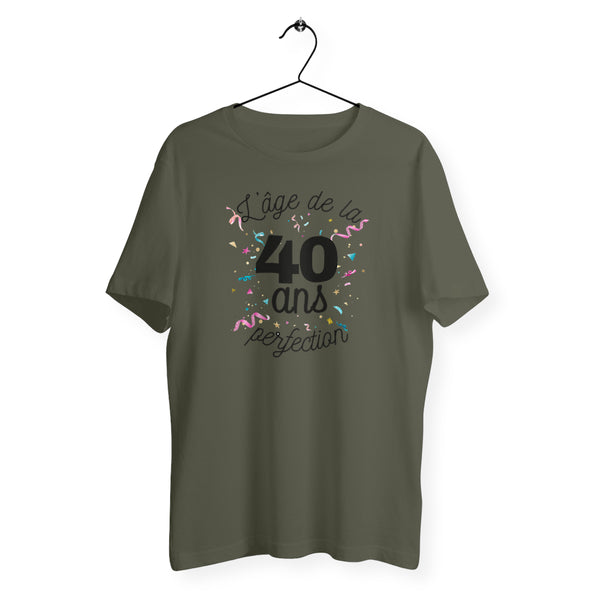 T-shirt homme col rond - 40 ans, âge de la perfection