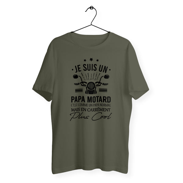 T-shirt homme col rond - Papa motard