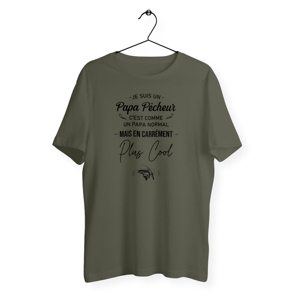 T-shirt homme col rond - Papa pêcheur