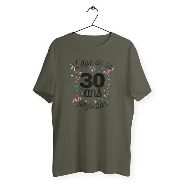 T-shirt homme col rond - 30 ans, âge de la perfection