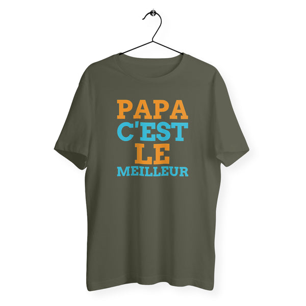 T-shirt homme col rond - Papa c'est le meilleur