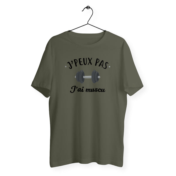 T-shirt homme col rond - J'peux pas j'ai muscu