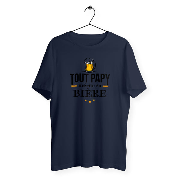 T-shirt homme col rond - Tout papy mérite sa bière