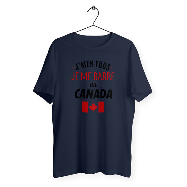 T-shirt homme col rond - Je me barre au Canada