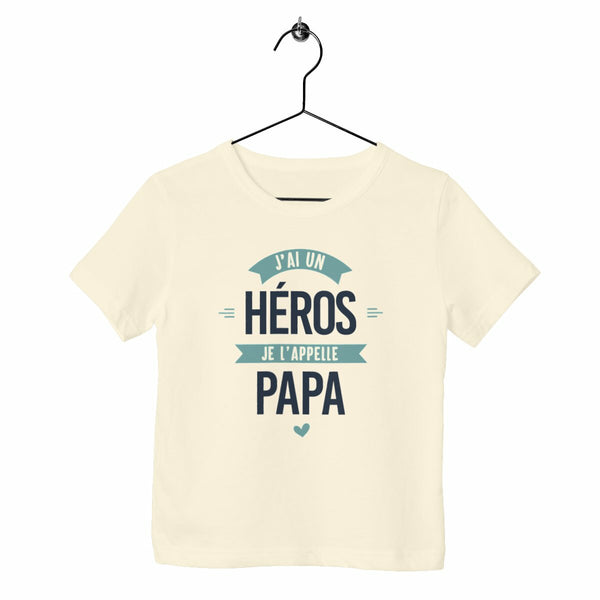 T-shirt enfant - J'ai un héros, papa