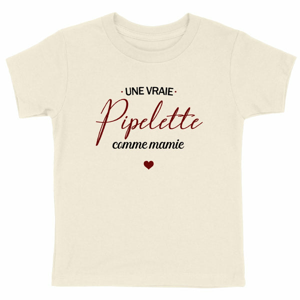 T-shirt enfant - Pipelette, comme mamie