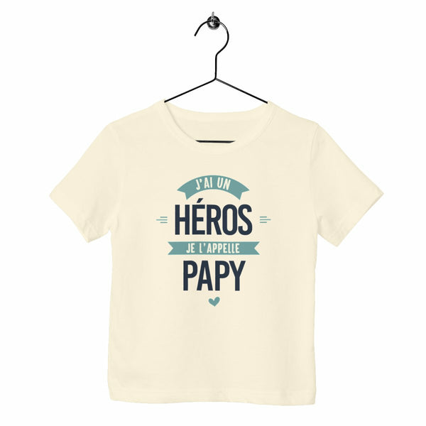 T-shirt enfant - J'ai un héros, papy