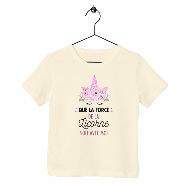 T-shirt enfant - Que la force de la licorne soit avec moi