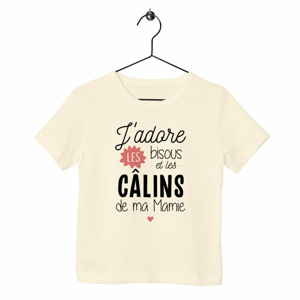 T-shirt enfant - Bisous et câlins de mamie