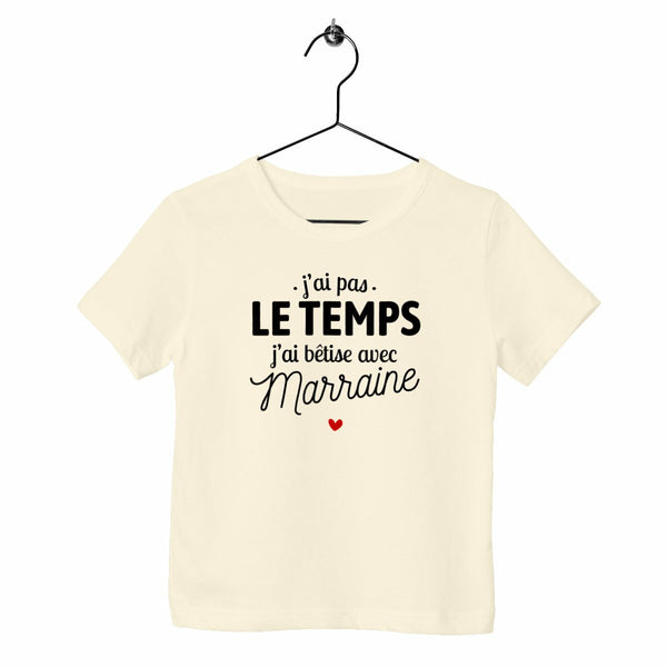 T-shirt enfant- J'ai bêtise avec marraine