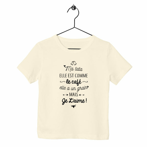 T-shirt enfant - Tata, grain de café