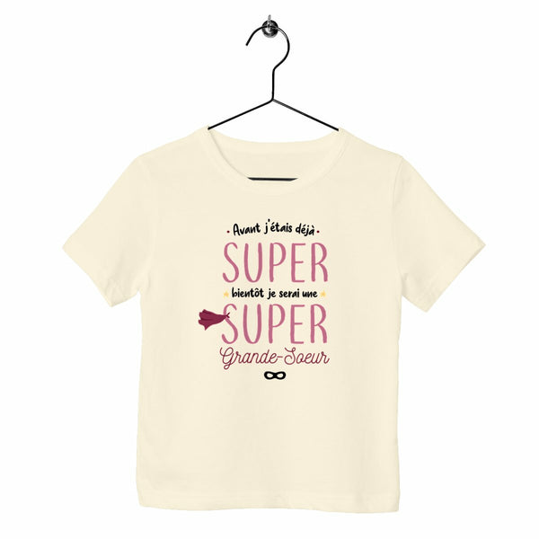 T-shirt enfant - Bientôt super grande-sœur