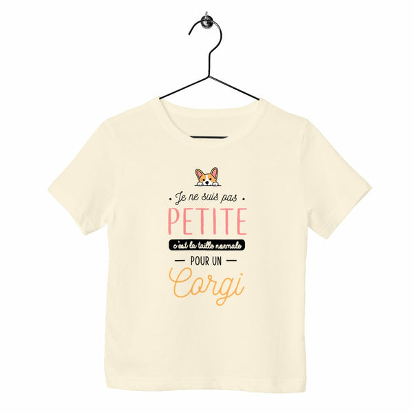 T-shirt enfant - Je ne suis pas petite je suis un corgi