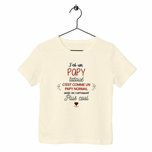 T-shirt enfant - J'ai un papy tatoué