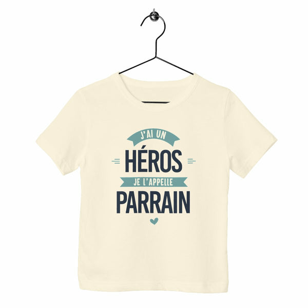 T-shirt enfant - J'ai un héros, parrain