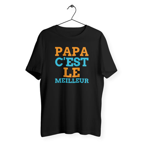 T-shirt homme col rond - Papa c'est le meilleur