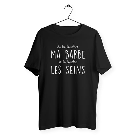 T-shirt homme - Touche ma barbe