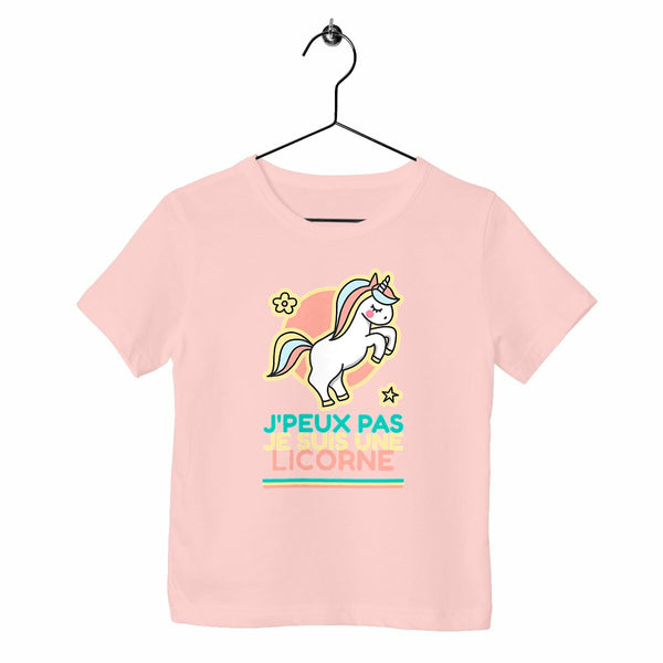 T-shirt Enfant - J`peux pas je suis une licorne