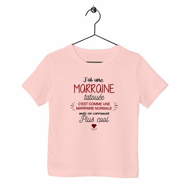 T-shirt enfant - J'ai une marraine tatouée