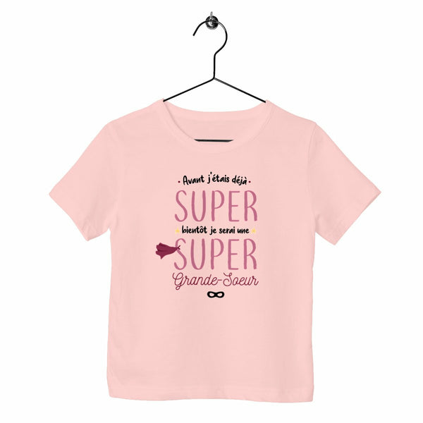 T-shirt enfant - Bientôt super grande-sœur