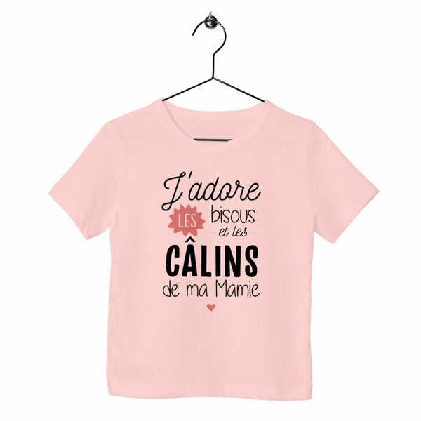 T-shirt enfant - Bisous et câlins de mamie