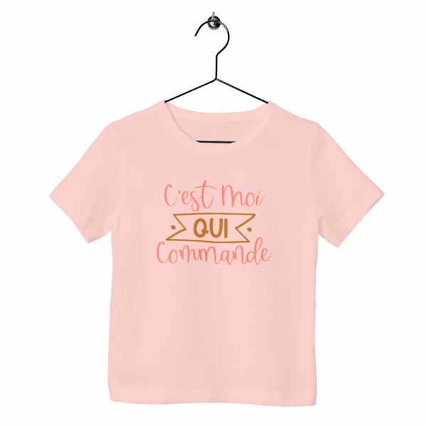 T-shirt enfant - C'est moi qui commande