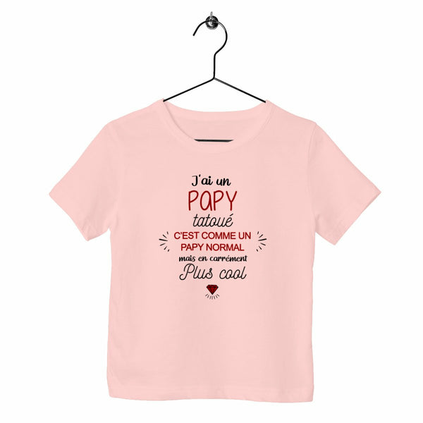 T-shirt enfant - J'ai un papy tatoué