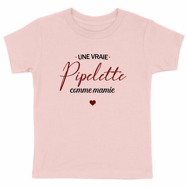 T-shirt enfant - Pipelette, comme mamie