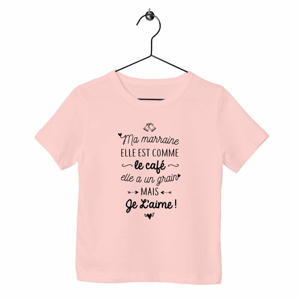 T-shirt enfant - Marraine, grain de café