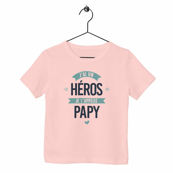 T-shirt enfant - J'ai un héros, papy