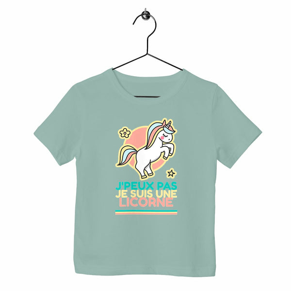 T-shirt Enfant - J`peux pas je suis une licorne