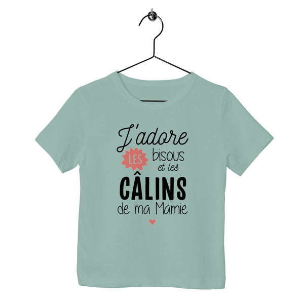 T-shirt enfant - Bisous et câlins de mamie