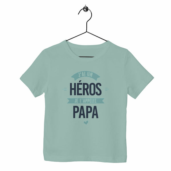 T-shirt enfant - J'ai un héros, papa