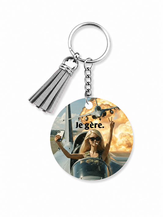 Porte-clés Je gère Encre et Créations