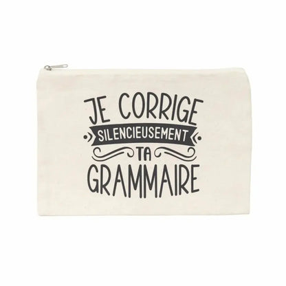 Jolie pochette Je corrige silencieusement ta grammaire