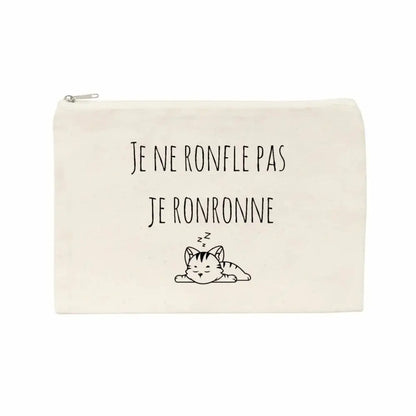 Jolie pochette Je ne ronfle pas je ronronne