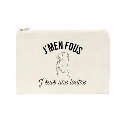 Jolie pochette J'men fous j'suis une loutre