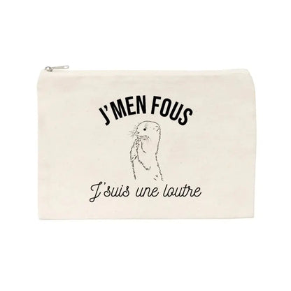 Jolie pochette J'men fous j'suis une loutre