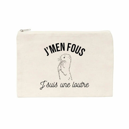 Jolie pochette J'men fous j'suis une loutre