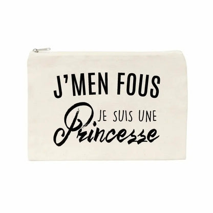 Jolie pochette J'men fous j'suis une princesse