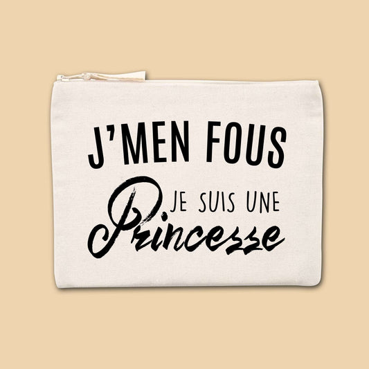 Jolie pochette J'men fous j'suis une princesse