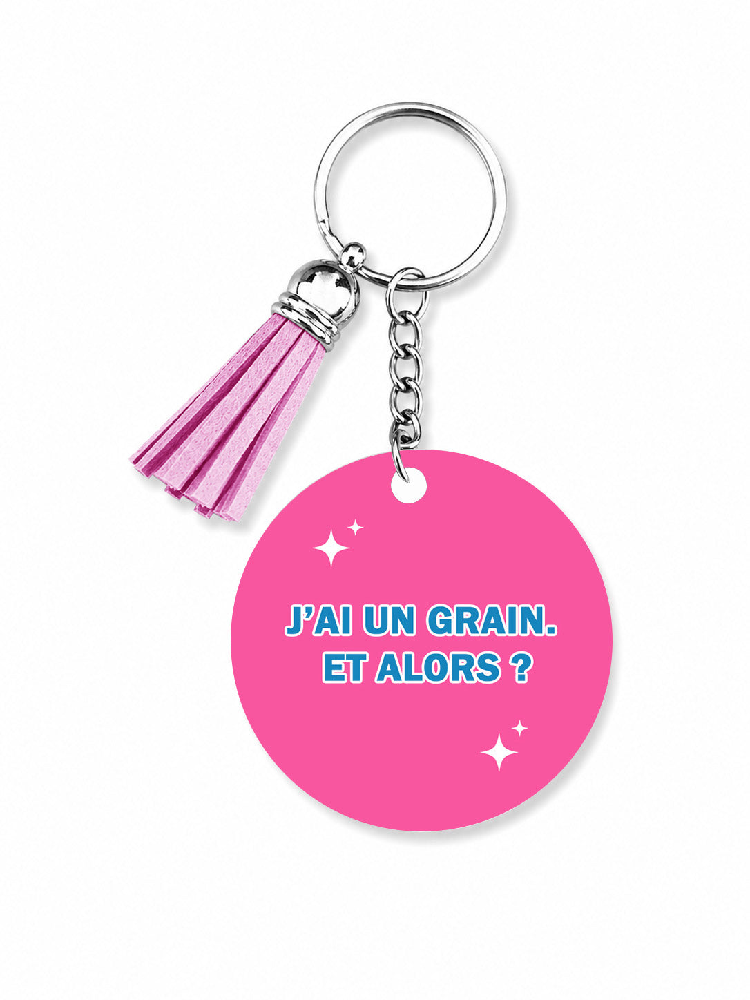 Porte-clés J'ai un grain et alors Encre et Créations