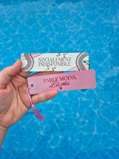 Marque-page Socialement indisponible Encre et Créations