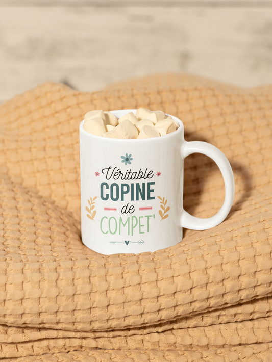 Mug céramique Véritable copine de compet